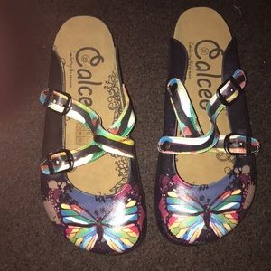 Butterfly clog brand calceo women size 39